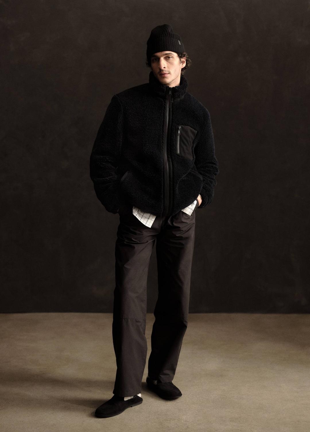 Sherpa Zip Jacket in Jackets - COASTAL BLUE