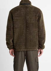 Sherpa Zip Jacket in Jackets - DARK LEAF