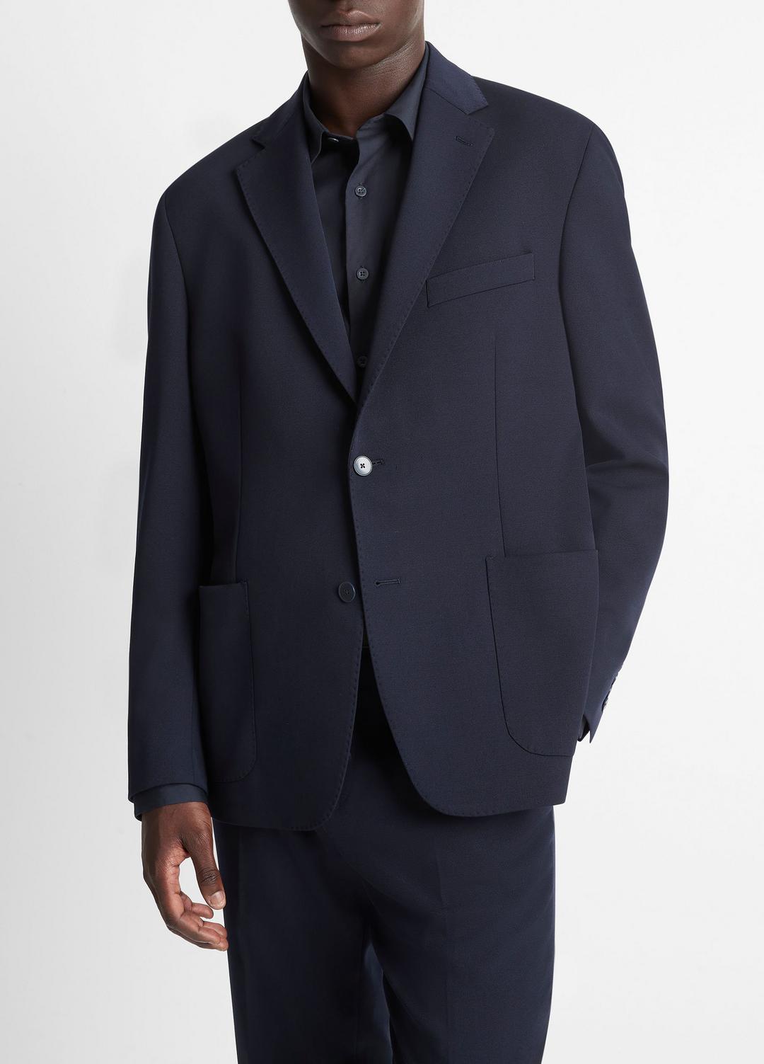 Stretch-Wool Relaxed Sport Coat in Blazers - COASTAL BLUE