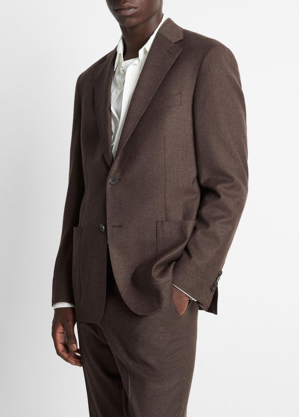 Wool-Silk Relaxed Sport Coat in Blazers - BROWN