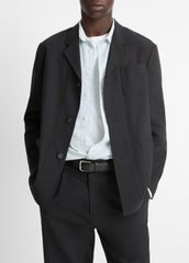 Tailored Utility Blazer in Blazers - BLACK