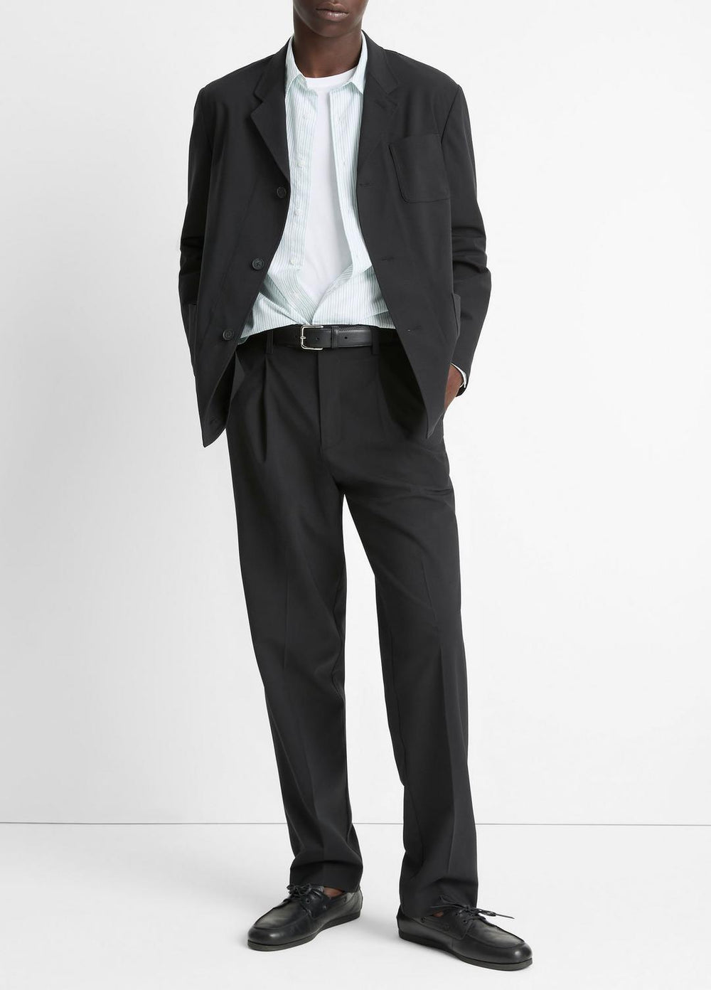 Tailored Utility Blazer in Blazers - BLACK