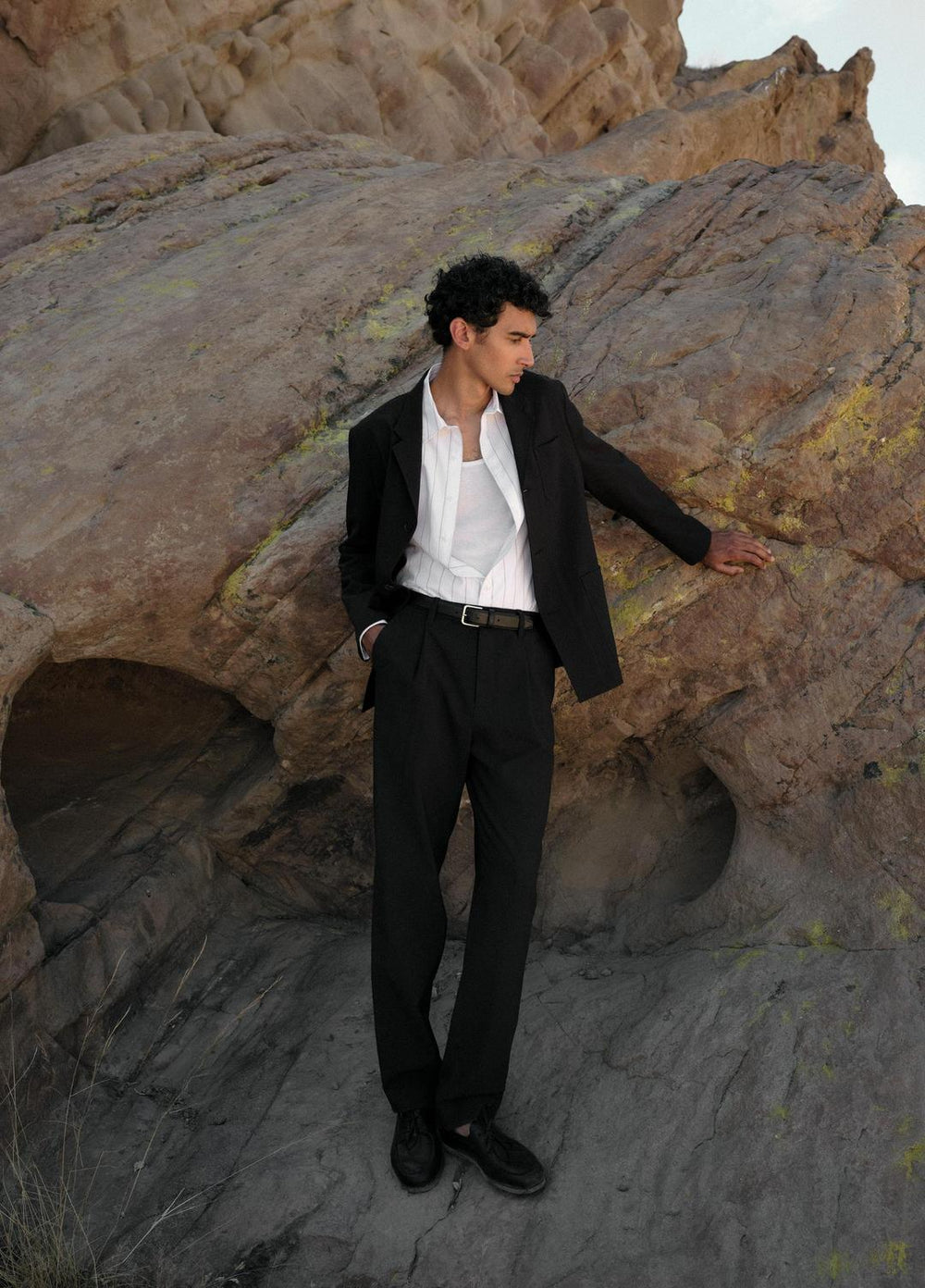Tailored Utility Blazer in Blazers - BLACK