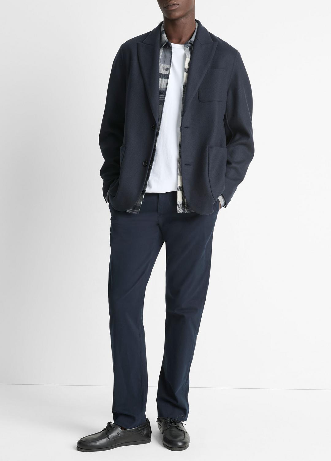 Italian Splittable Wool-Blend Blazer in Jackets & Outerwear - COASTAL BLUE