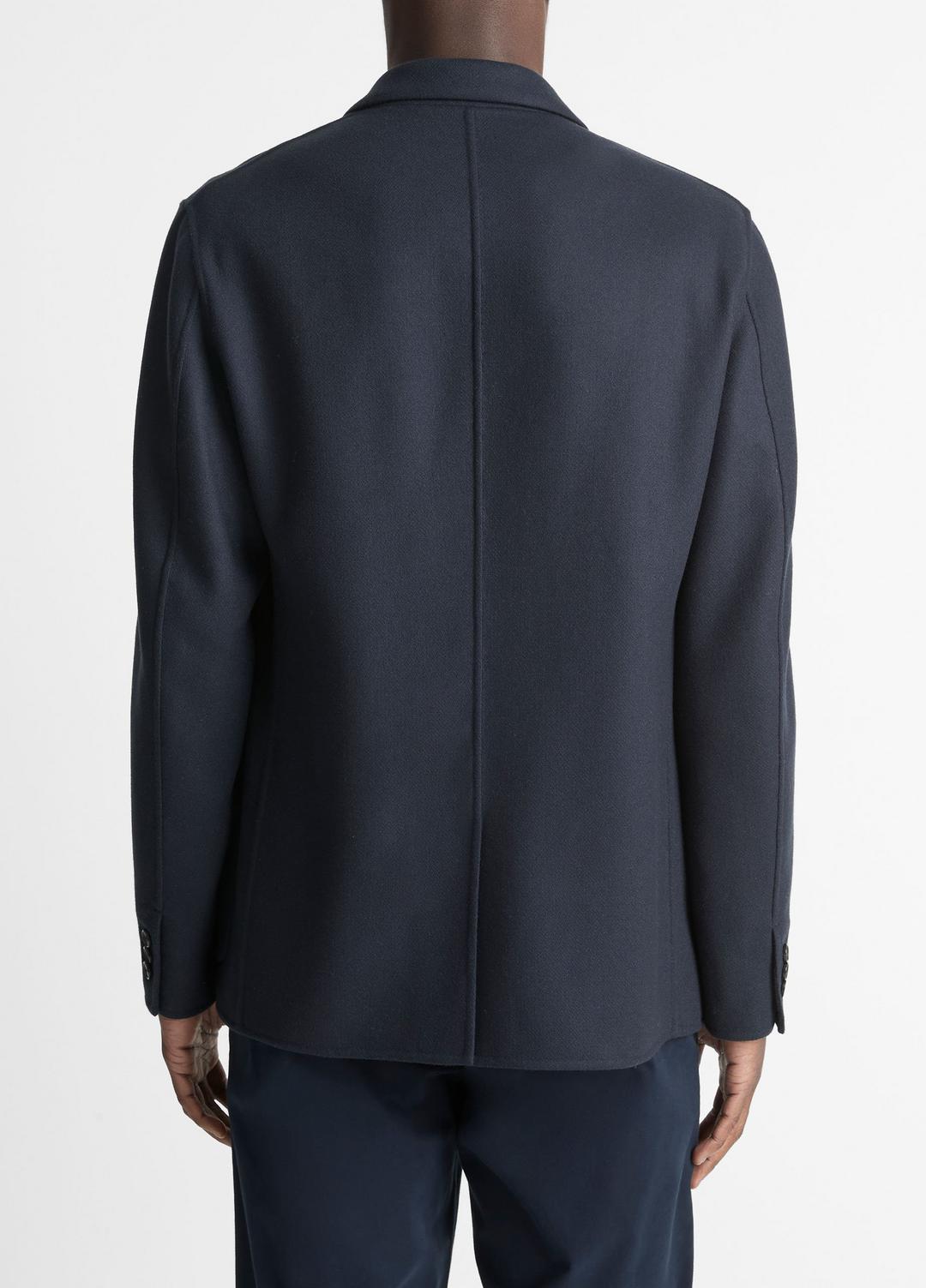 Italian Splittable Wool-Blend Blazer in Jackets & Outerwear - COASTAL BLUE