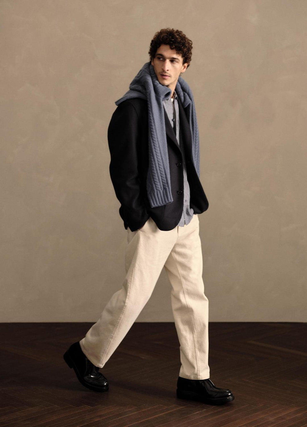 Italian Splittable Wool-Blend Blazer in Jackets & Outerwear - COASTAL BLUE