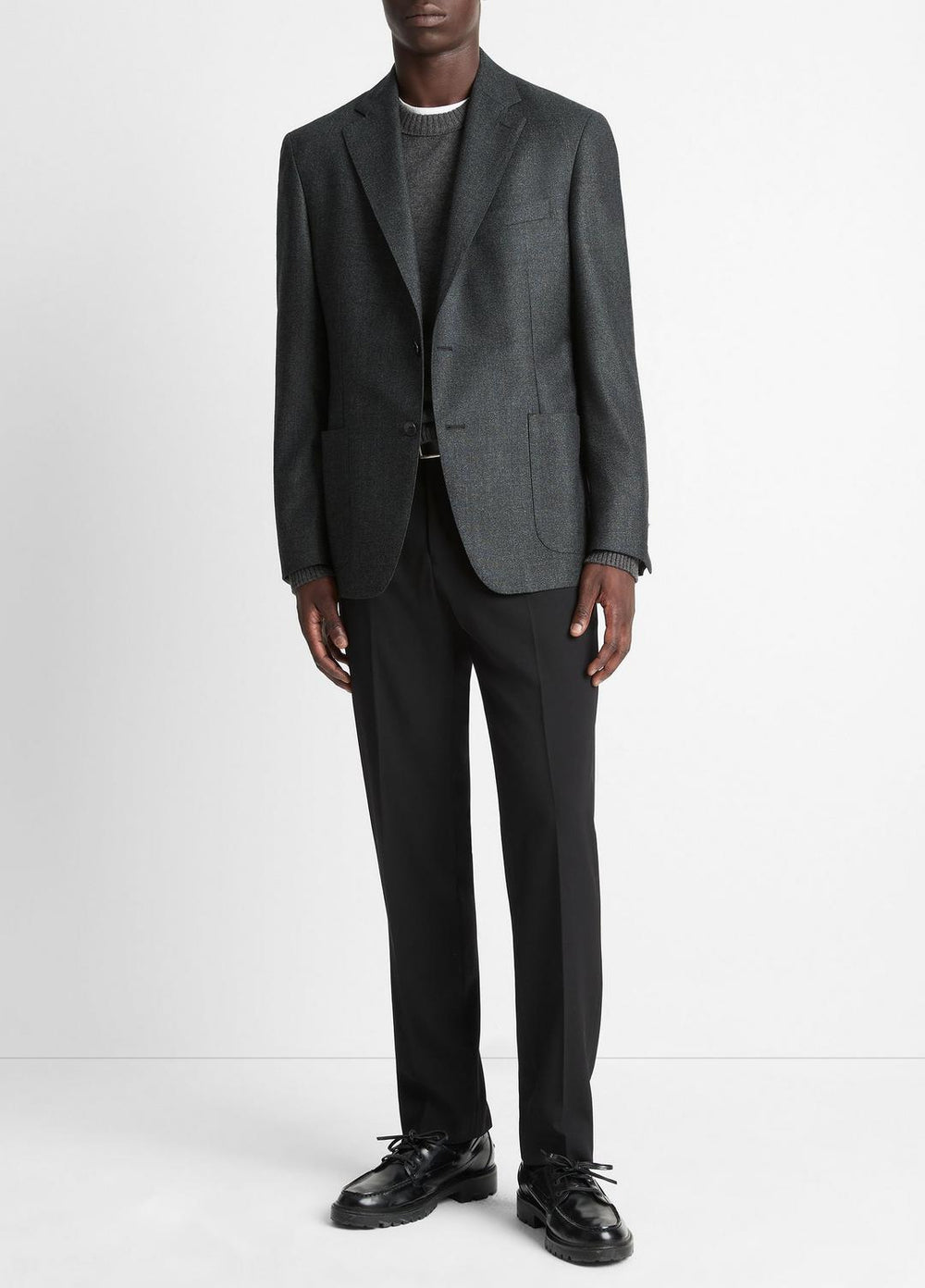 Wool Relaxed Sport Coat in Blazers - CHARCOAL