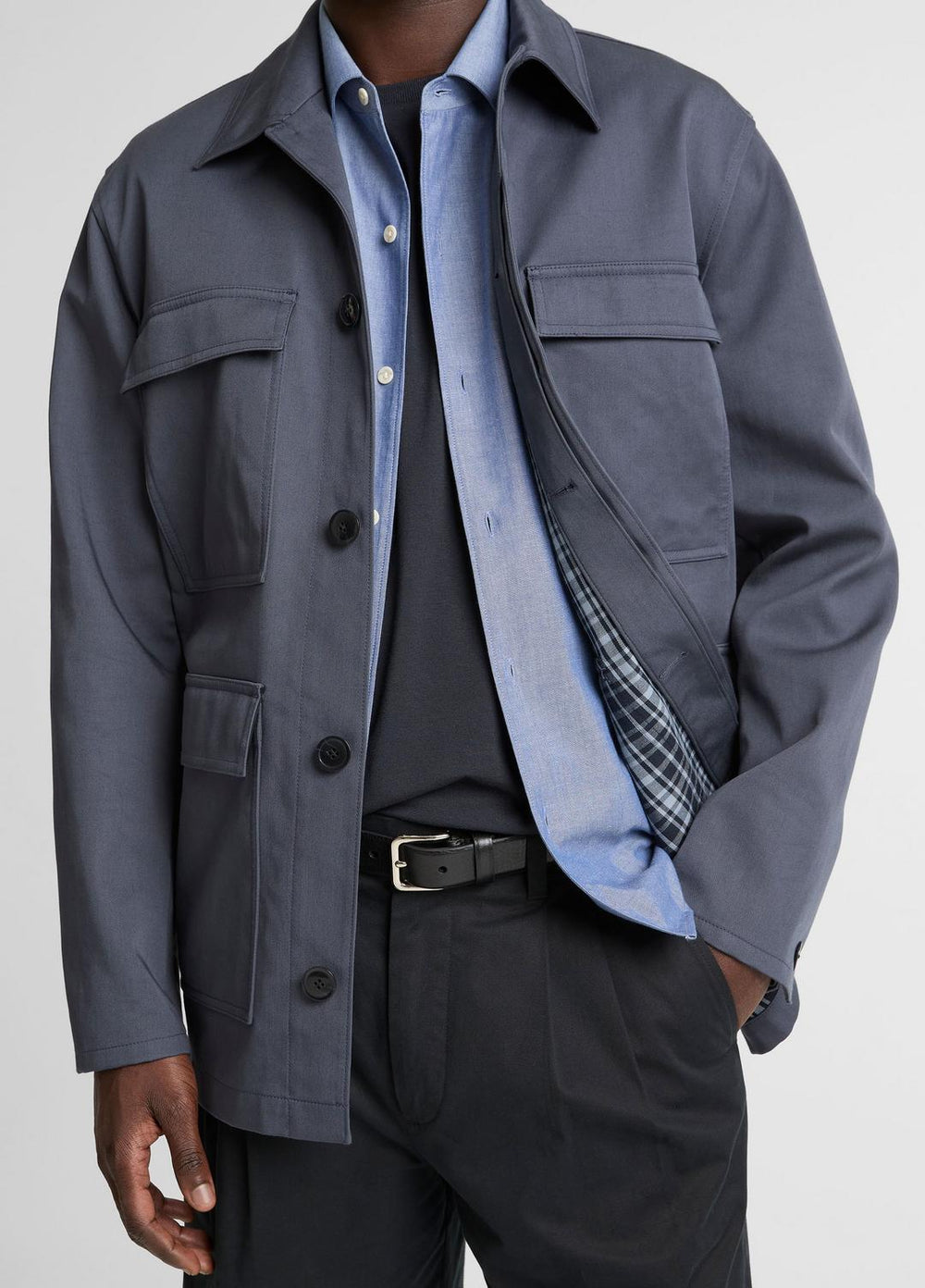 Brushed Cotton Twill Chore Coat in Coats - STUDIO