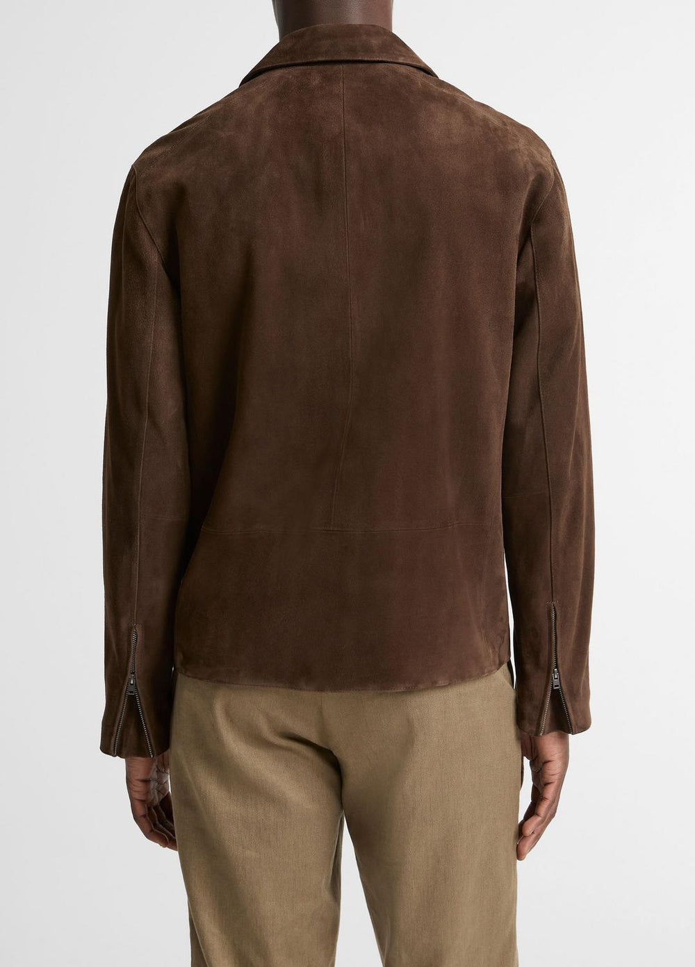 Suede Moto Jacket in Jackets - ESPRESSO