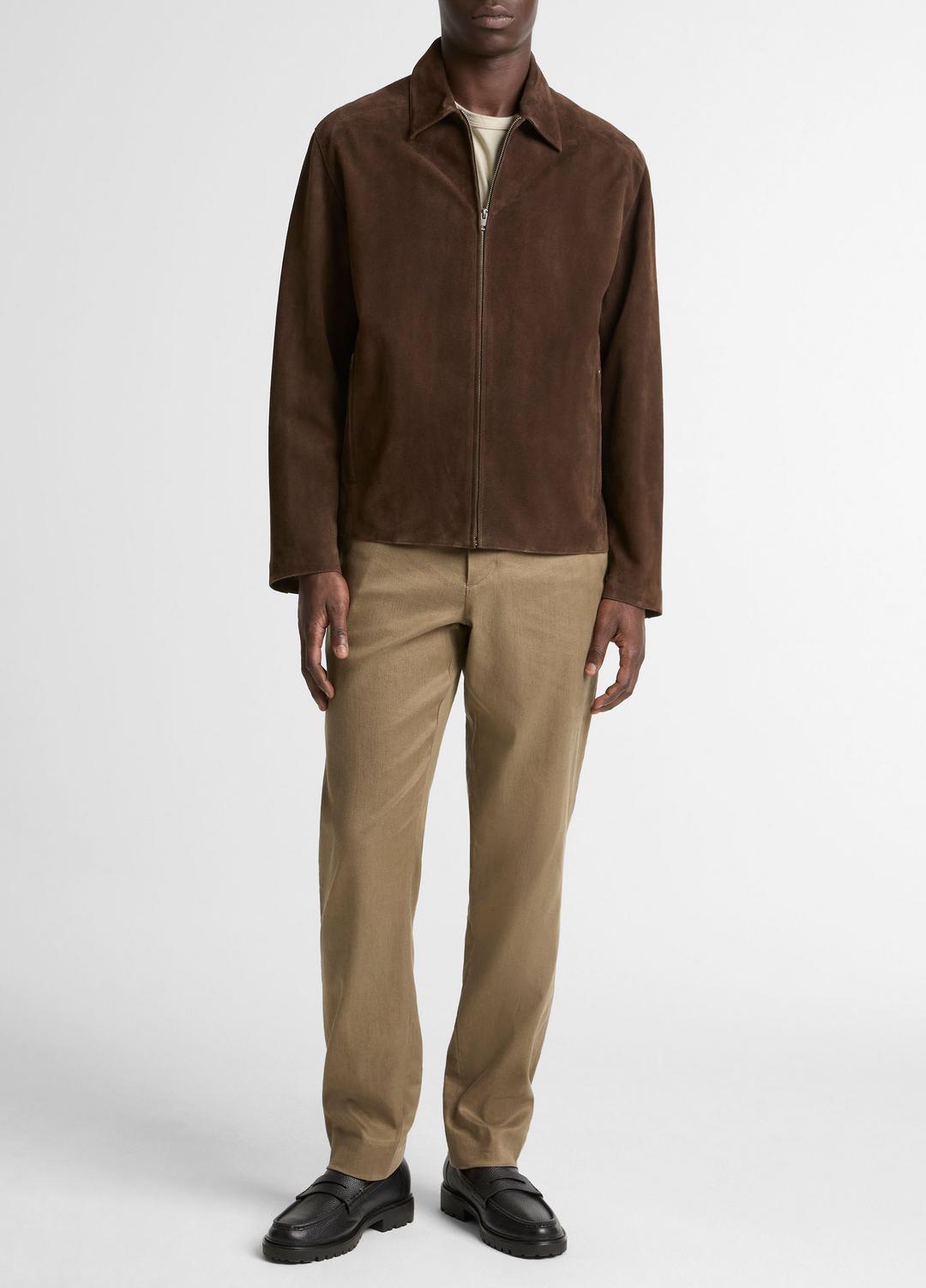 Suede Moto Jacket in Jackets - ESPRESSO