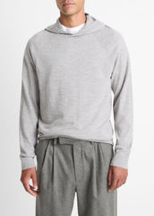 Featherweight Merino Wool-Cashmere Hoodie in Sweatshirts & Hoodies - HEATHER GREY