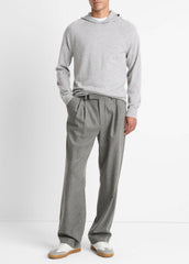 Featherweight Merino Wool-Cashmere Hoodie in Sweatshirts & Hoodies - HEATHER GREY