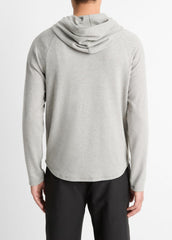 Broken Twill Pullover Hoodie in Sweatshirts & Hoodies - HEATHER GREY/OFF WHITE