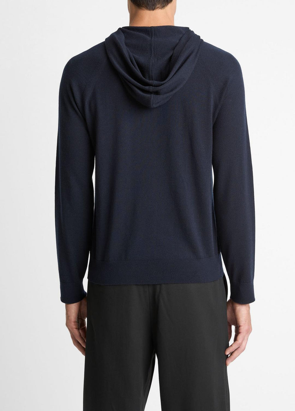 Featherweight Merino Wool-Cashmere Hoodie in Sweatshirts & Hoodies - COASTAL BLUE