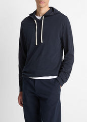 Textured Cotton Hoodie in Sweatshirts & Hoodies - COASTAL BLUE