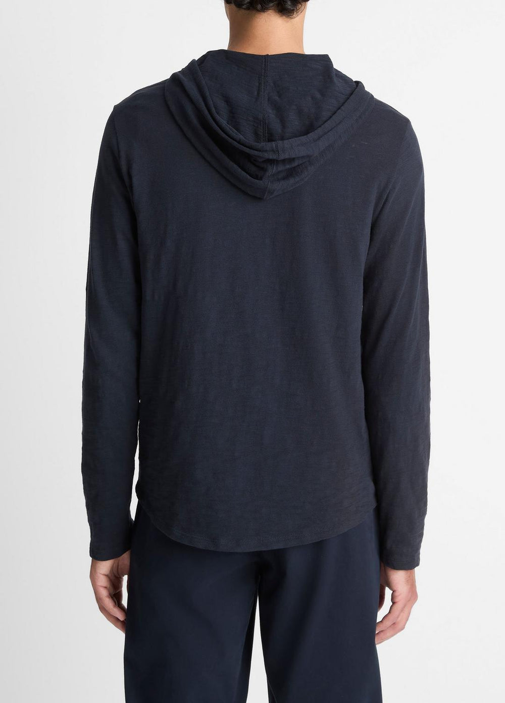 Textured Cotton Hoodie in Sweatshirts & Hoodies - COASTAL BLUE