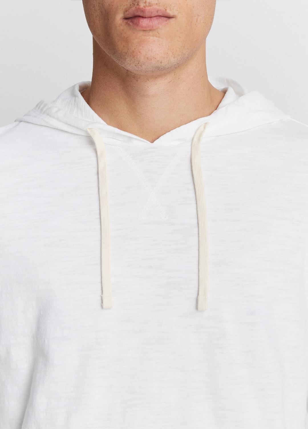 Textured Cotton Hoodie in Sweatshirts & Hoodies - OPTIC WHITE