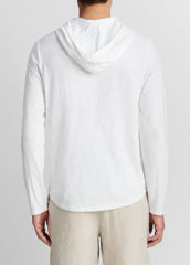 Textured Cotton Hoodie in Sweatshirts & Hoodies - OPTIC WHITE