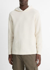 Variegated Stripe Double-Face Cotton-Blend Hoodie in Sweatshirts & Hoodies - BAJA SAND/NATURAL
