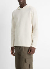 Variegated Stripe Double-Face Cotton-Blend Hoodie in Sweatshirts & Hoodies - BAJA SAND/NATURAL