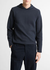 Variegated Stripe Double-Face Cotton-Blend Hoodie in Sweatshirts & Hoodies - COASTAL BLUE/COASTAL BLUE