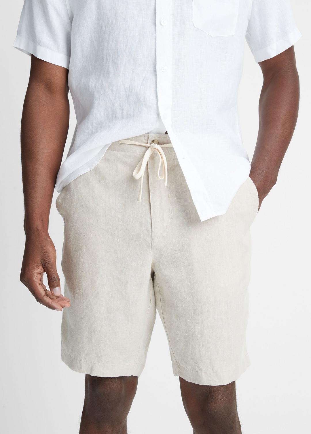 Hemp Drawstring Short in Shorts - PUMICE ROCK