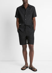 Hemp Drawstring Short in Shorts - BLACK