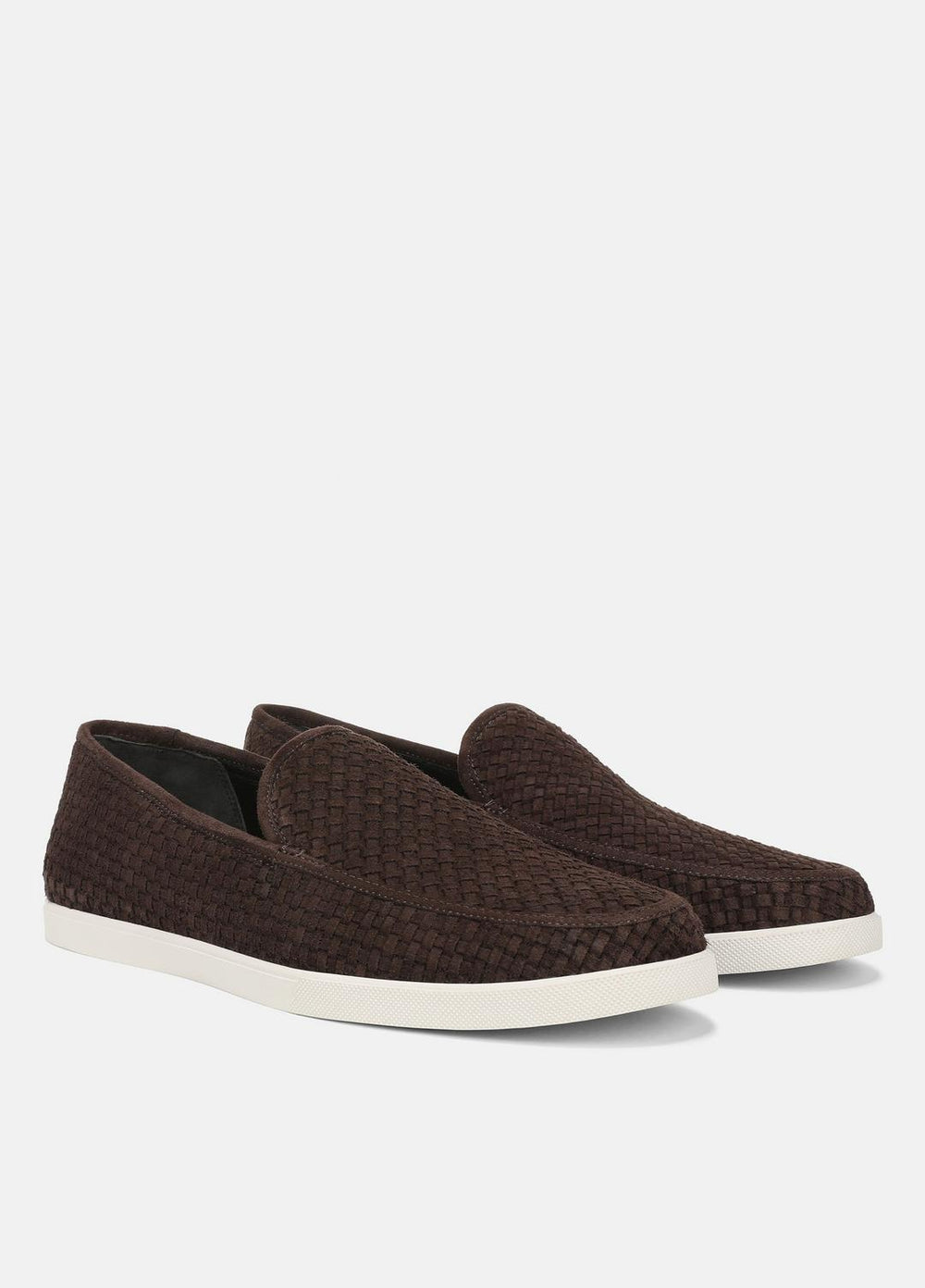 Sonoma Woven Suede Loafer in Loafers - COCOA BROWN