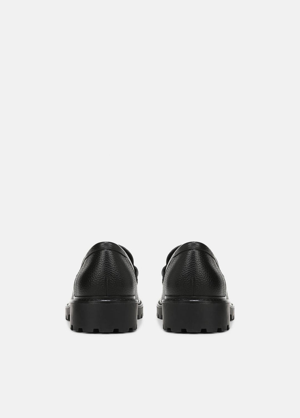 Delmore Leather Lug-Sole Loafer in Loafers - BLACK