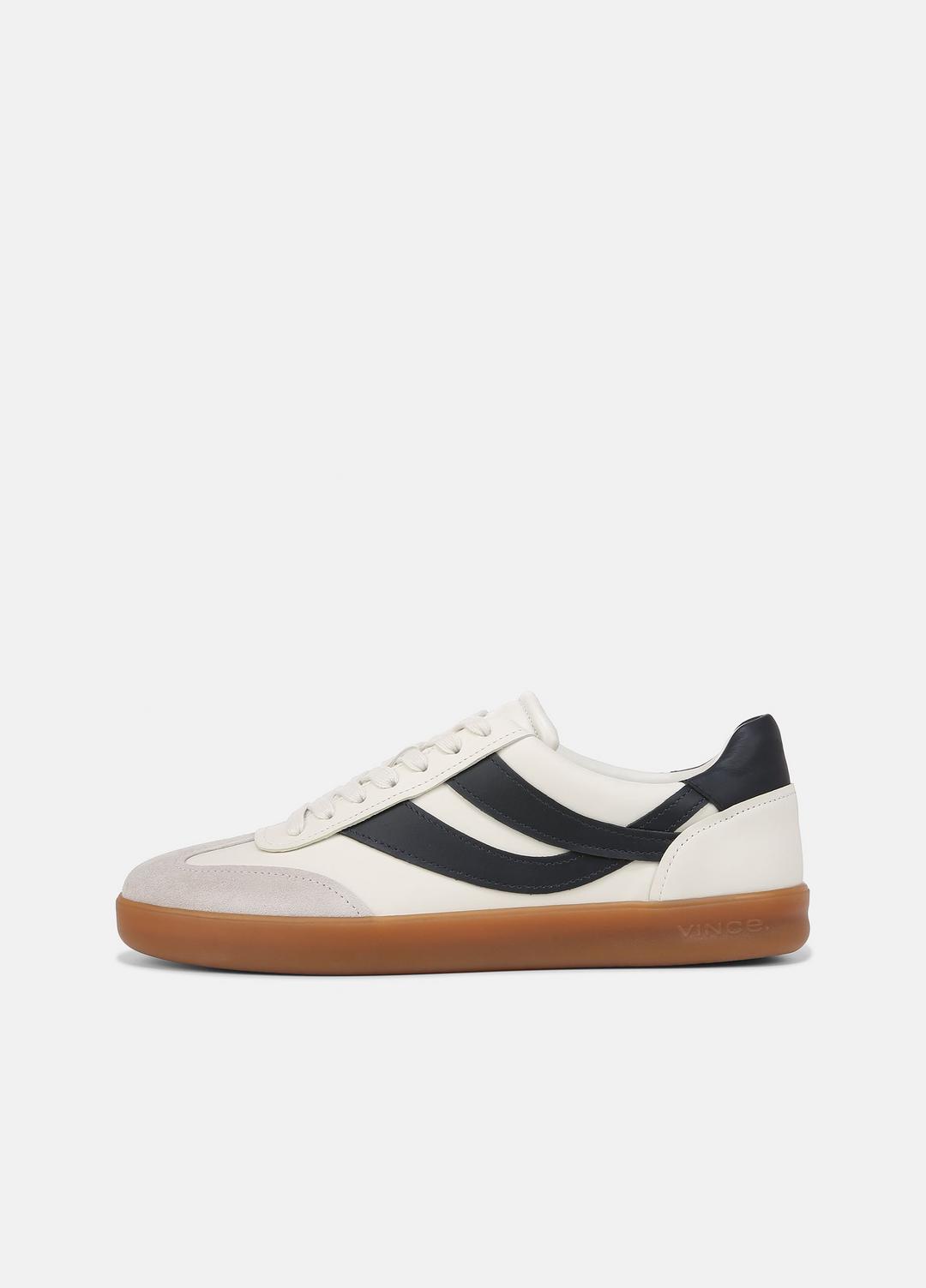 Oasis Leather Sneaker in Sneakers - MILK/NIGHT BLUE