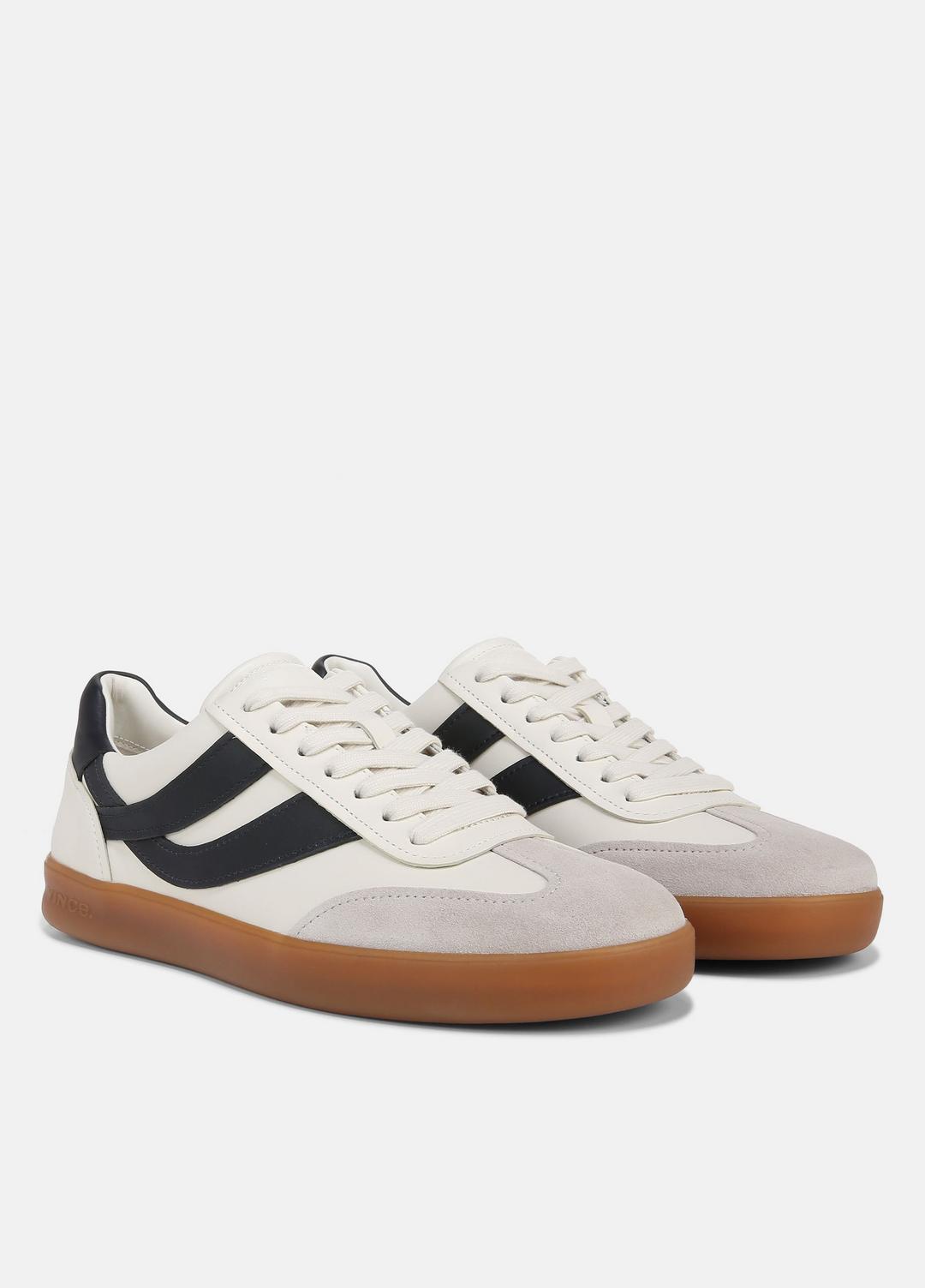 Oasis Leather Sneaker in Sneakers - MILK/NIGHT BLUE