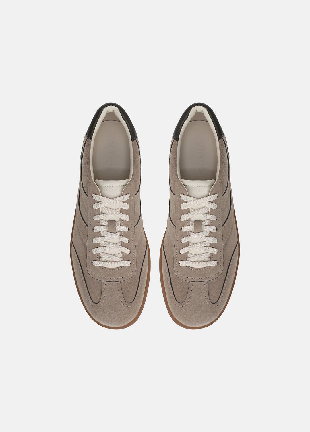 Oasis Contrast-Edge Suede & Leather Sneaker in Sneakers - SANDSTORM/COCOA BROWN
