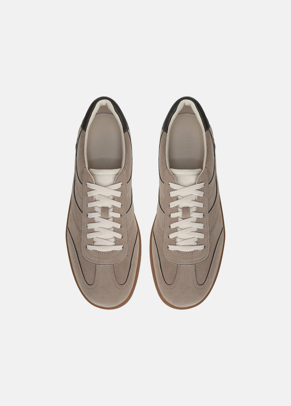 Oasis Contrast-Edge Suede & Leather Sneaker in Sneakers - SANDSTORM/COCOA BROWN