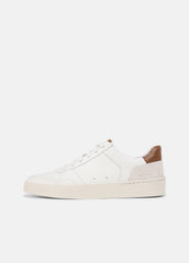 Peyton Leather Lace-Up Sneaker in Sneakers - CHALK WHITE