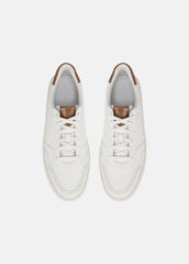Peyton Leather Lace-Up Sneaker in Sneakers - CHALK WHITE