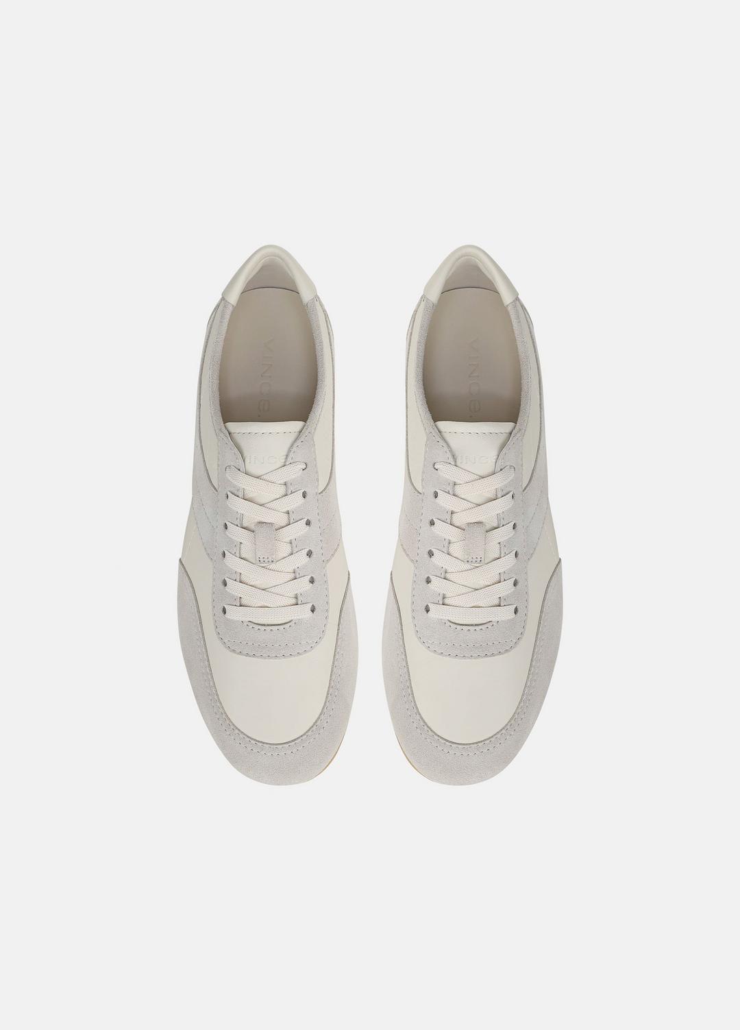 LA Leather & Suede Runner Sneaker in Sneakers - HORCHATA/PEBBLE WHITE