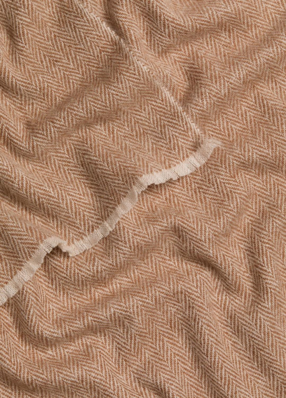 Herringbone Cashmere Scarf in Scarves & Hats - WALNUT/HEATHER OAT