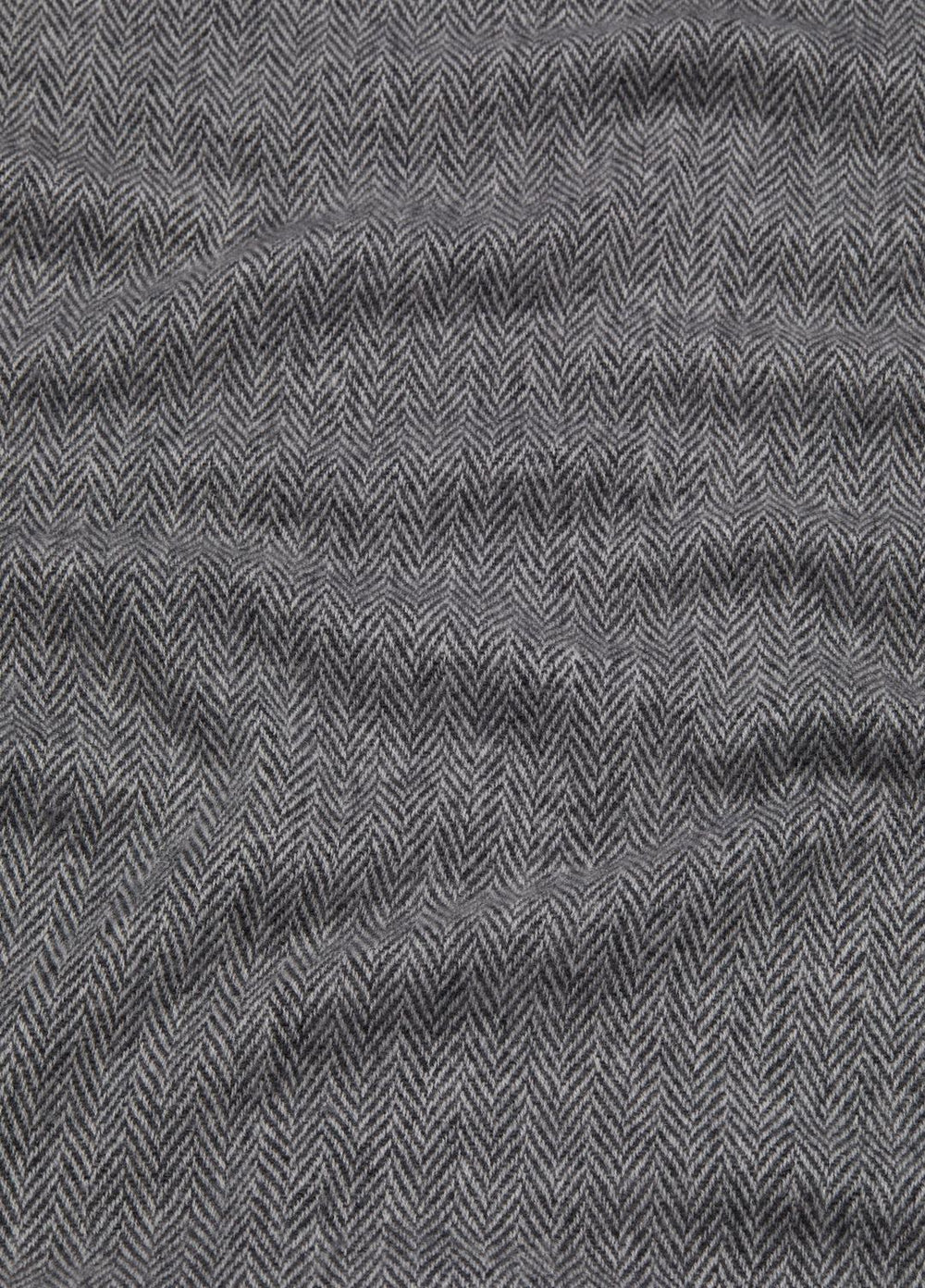 Herringbone Cashmere Scarf in Scarves & Hats - WHITE/BLACK