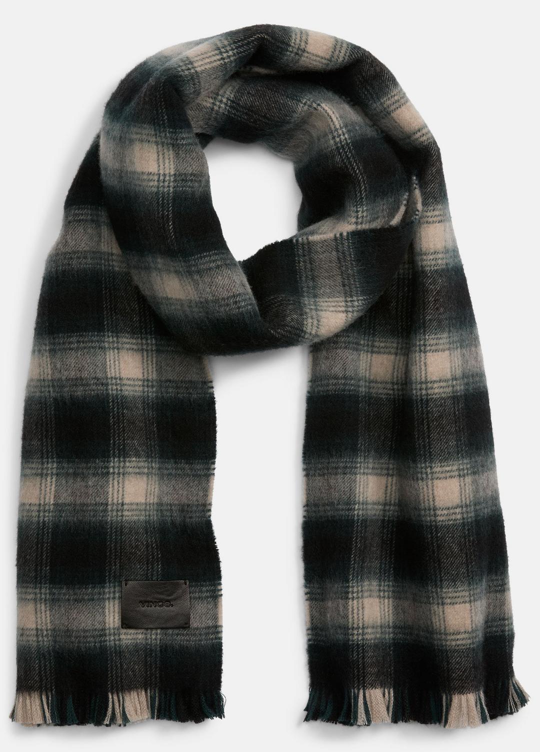 Brushed Plaid Wool Scarf in Scarves & Hats - COUNTRY RACER