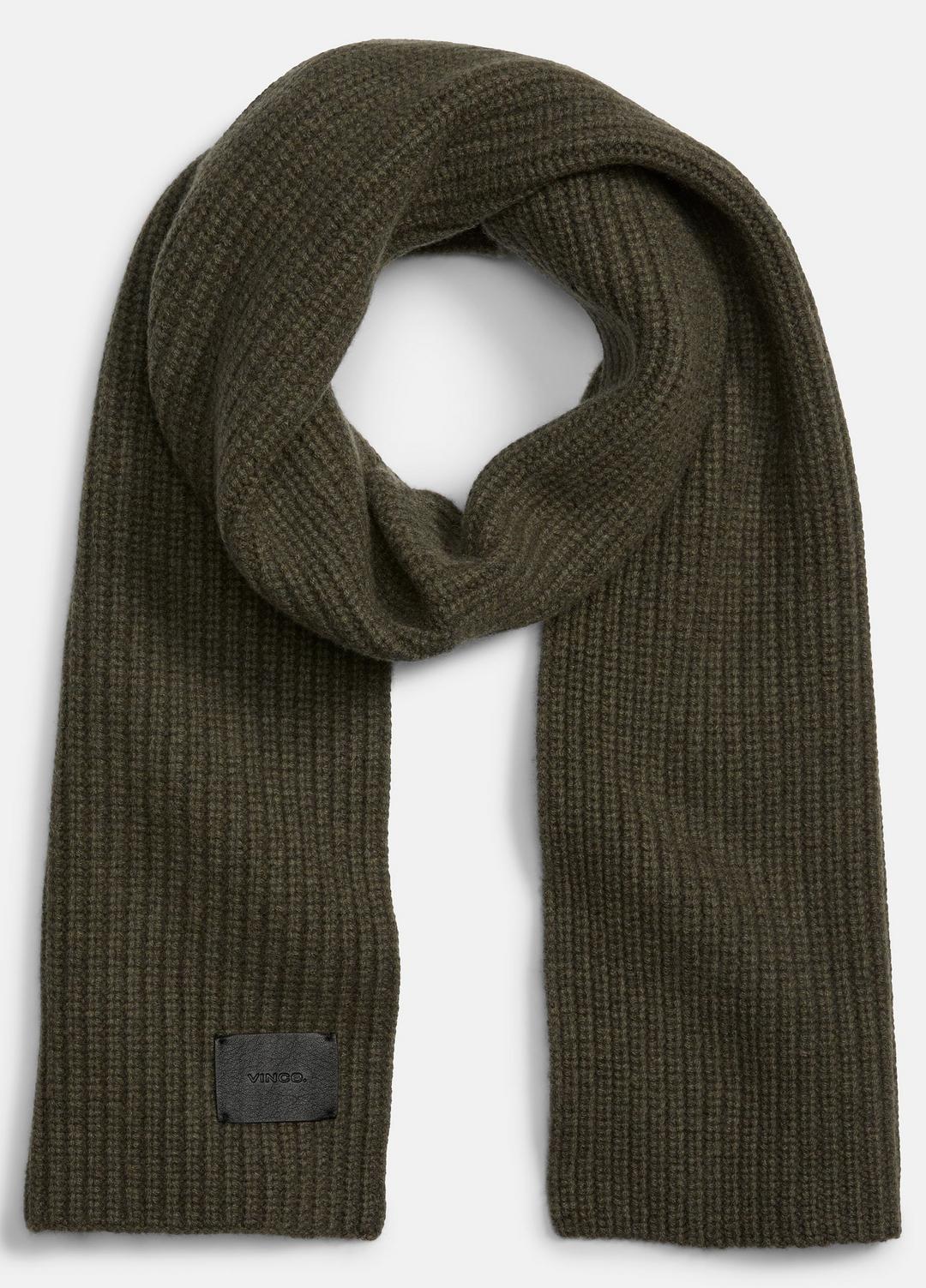 Cashmere Shaker-Stitch Scarf in Scarves & Hats - HEATHER OLIVE
