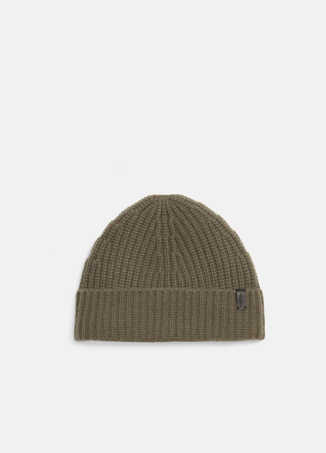 Cashmere Shaker-Stitch Beanie in Scarves & Hats - SURPLUS OLIVE