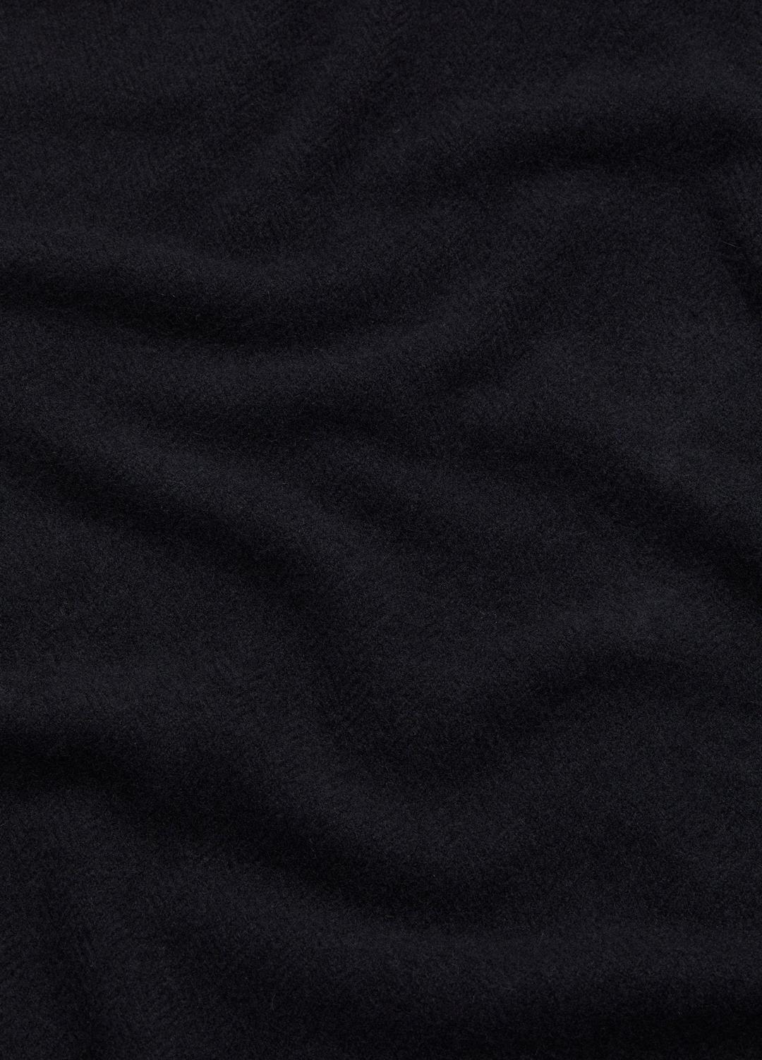 Herringbone Cashmere Scarf in Scarves & Hats - BLACK
