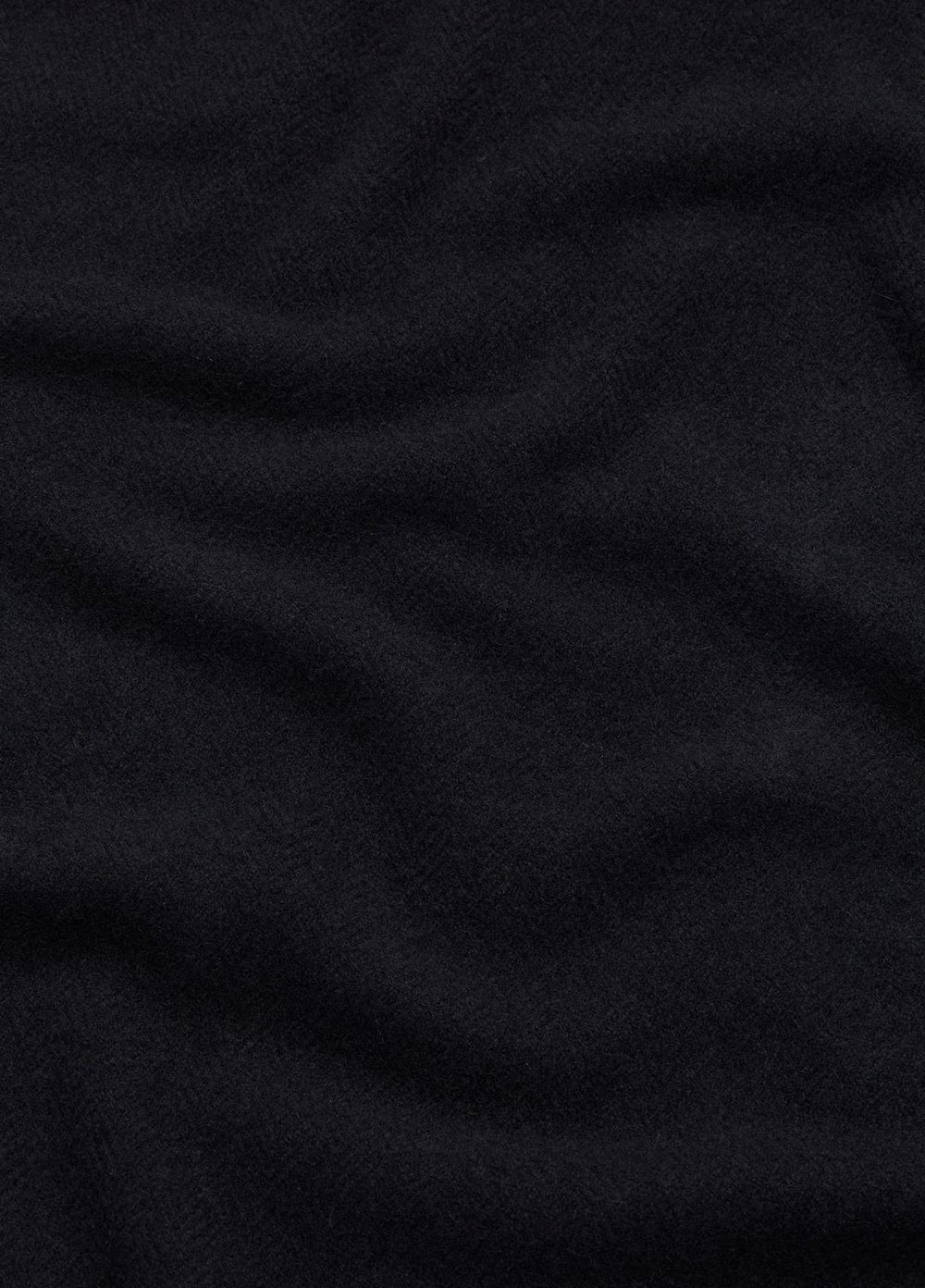 Herringbone Cashmere Scarf in Scarves & Hats - BLACK