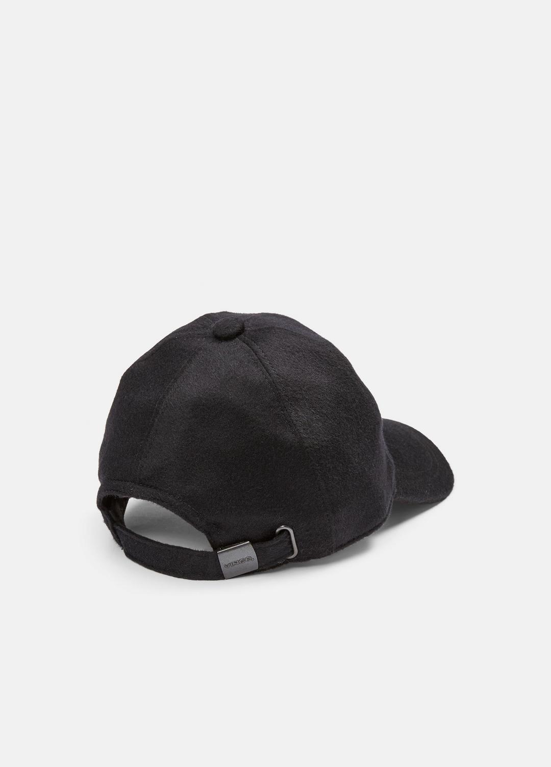 Cashmere Baseball Cap in Scarves & Hats - BLACK