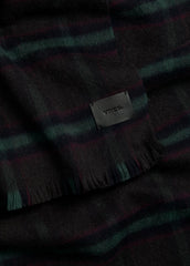 Brushed Holme Plaid Wool Scarf in Scarves & Hats - BROWN