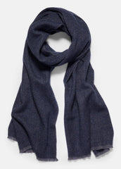 Herringbone Cashmere Scarf in Scarves & Hats - COASTAL BLUE/IRIS BLUE