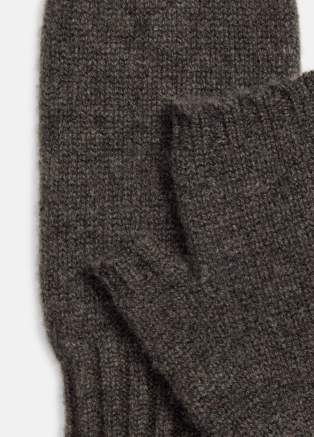 Cashmere Hand Warmers in Gloves - HEATHER CHARCOAL