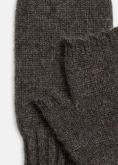 Cashmere Hand Warmers in Gloves - HEATHER CHARCOAL
