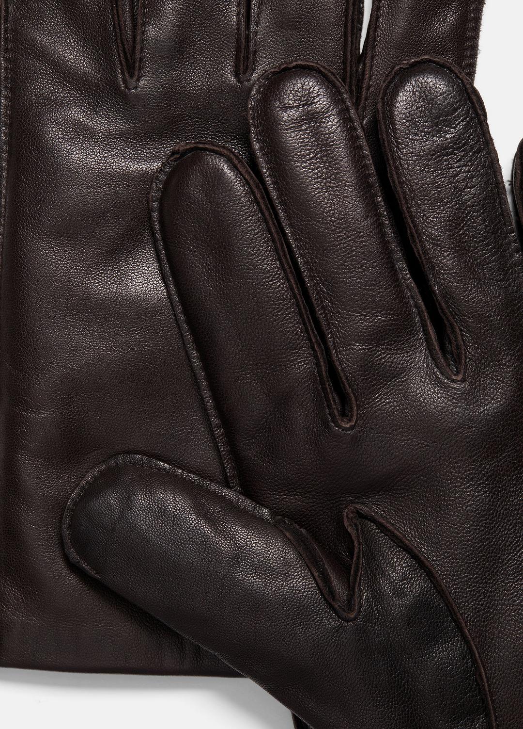 Classic Cashmere-Lined Leather Glove in Gloves - ESPRESSO