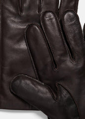 Classic Cashmere-Lined Leather Glove in Gloves - ESPRESSO